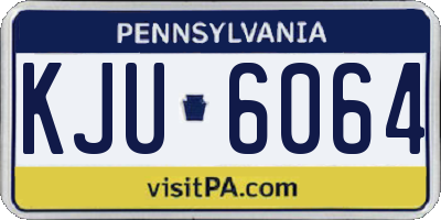PA license plate KJU6064