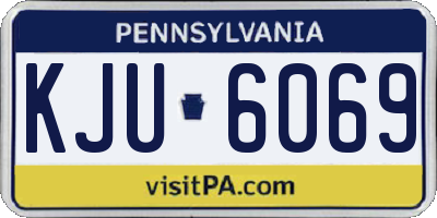 PA license plate KJU6069