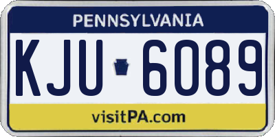 PA license plate KJU6089