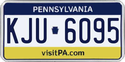 PA license plate KJU6095