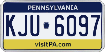 PA license plate KJU6097