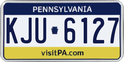 PA license plate KJU6127