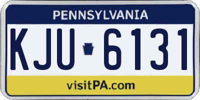 PA license plate KJU6131