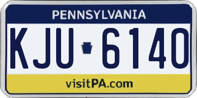 PA license plate KJU6140