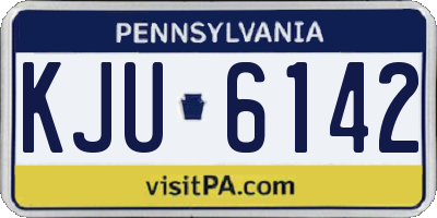 PA license plate KJU6142