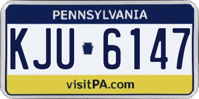 PA license plate KJU6147