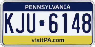 PA license plate KJU6148