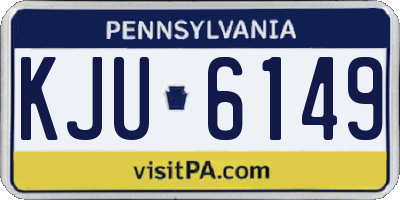 PA license plate KJU6149