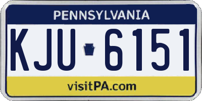 PA license plate KJU6151