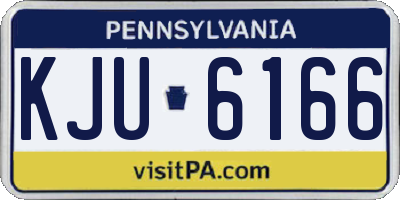 PA license plate KJU6166
