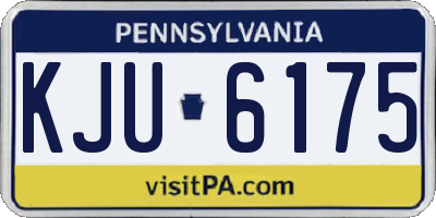 PA license plate KJU6175