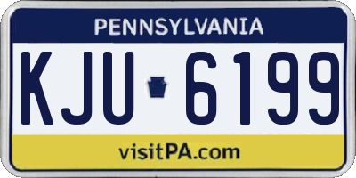 PA license plate KJU6199