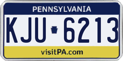 PA license plate KJU6213