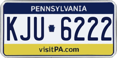PA license plate KJU6222