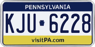 PA license plate KJU6228