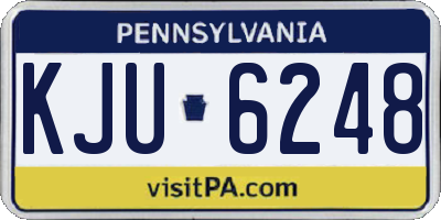 PA license plate KJU6248