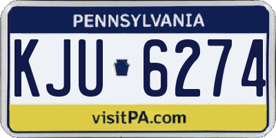 PA license plate KJU6274