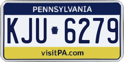 PA license plate KJU6279