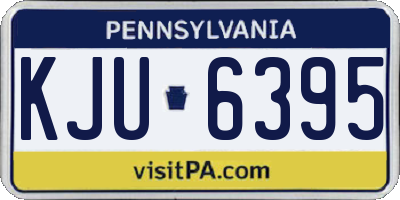 PA license plate KJU6395