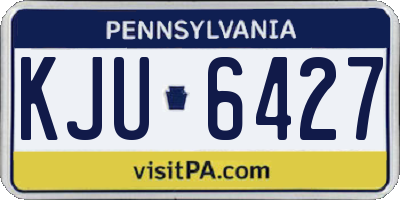 PA license plate KJU6427