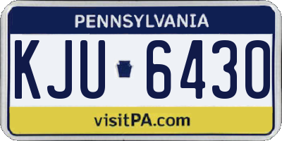 PA license plate KJU6430