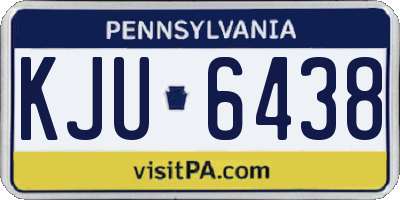 PA license plate KJU6438