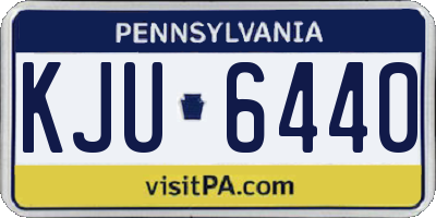 PA license plate KJU6440