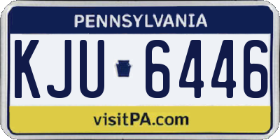 PA license plate KJU6446