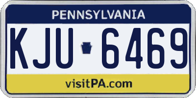PA license plate KJU6469