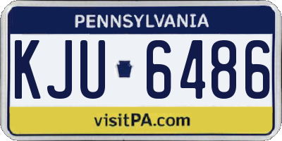 PA license plate KJU6486