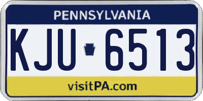 PA license plate KJU6513