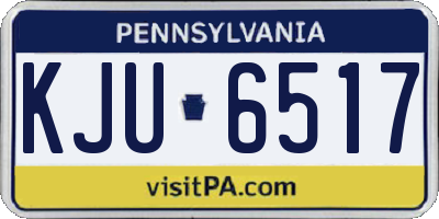 PA license plate KJU6517