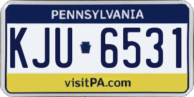 PA license plate KJU6531