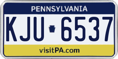 PA license plate KJU6537