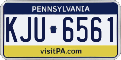 PA license plate KJU6561