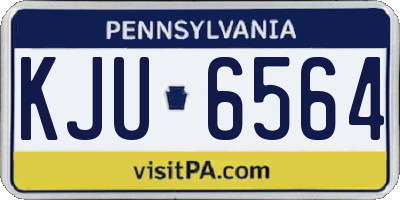 PA license plate KJU6564