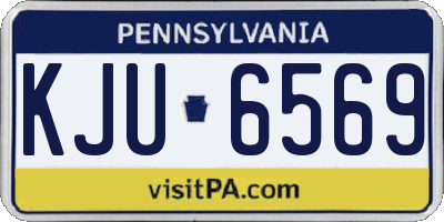 PA license plate KJU6569