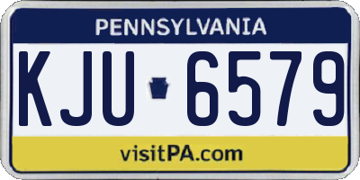 PA license plate KJU6579