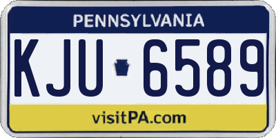 PA license plate KJU6589
