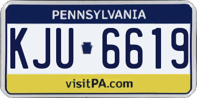 PA license plate KJU6619