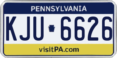 PA license plate KJU6626