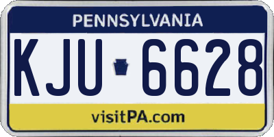 PA license plate KJU6628