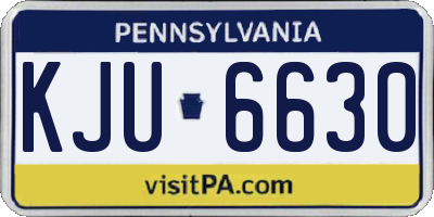 PA license plate KJU6630