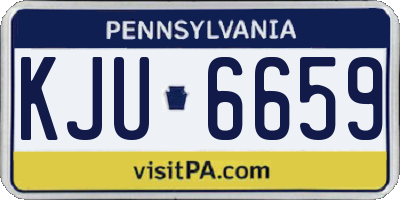 PA license plate KJU6659