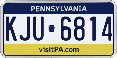 PA license plate KJU6814