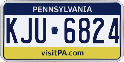 PA license plate KJU6824