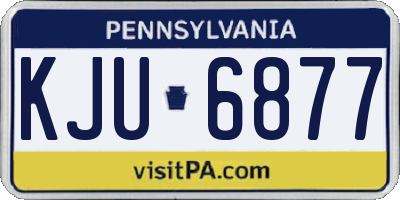 PA license plate KJU6877