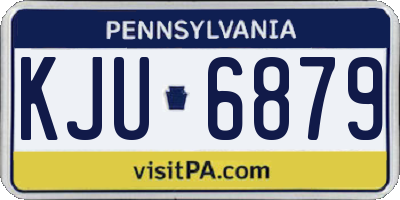 PA license plate KJU6879
