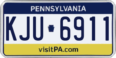 PA license plate KJU6911