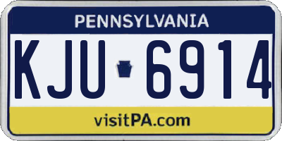 PA license plate KJU6914